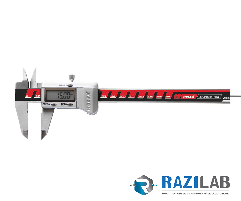 Pied à coulisse HOLEX 150mm - Razilab Vente Consommable, instruments et  équipement de laboratoire