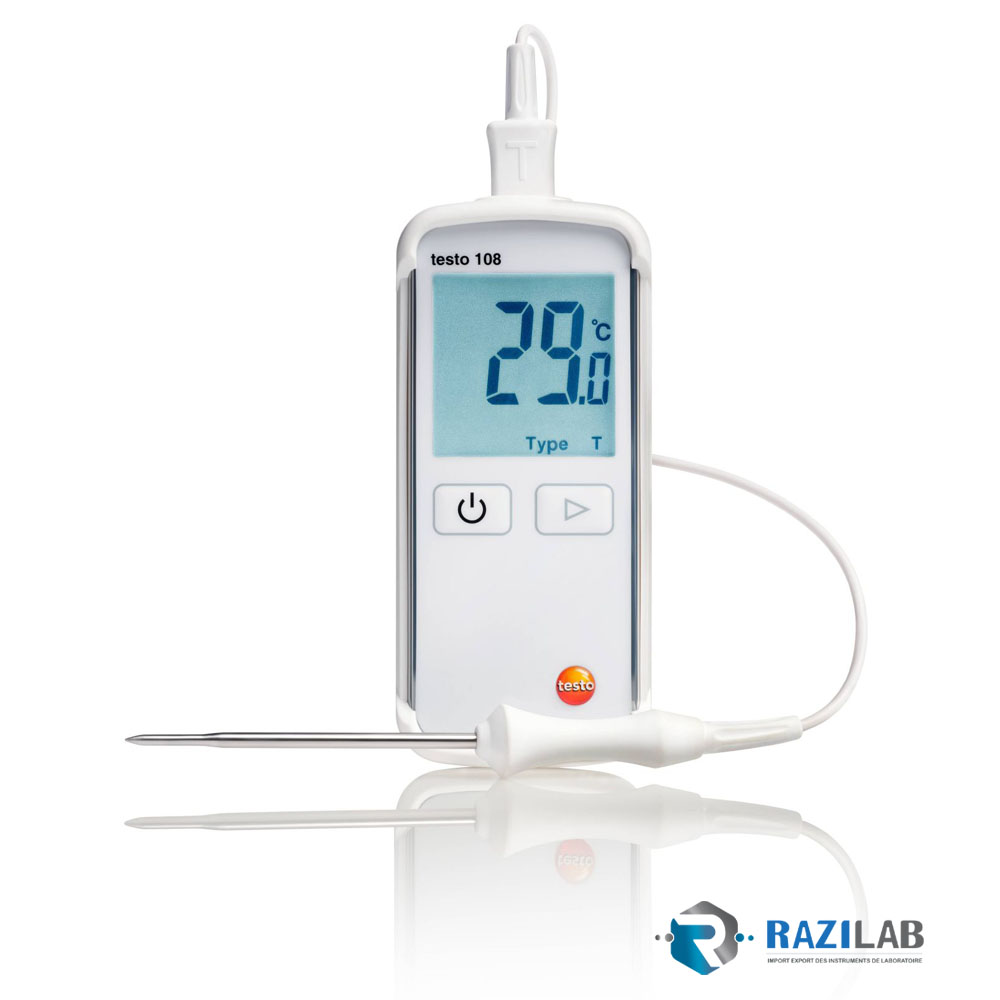 testo 108 - Thermomètre alimentaire - Razilab Vente Consommable,  instruments et équipement de laboratoire
