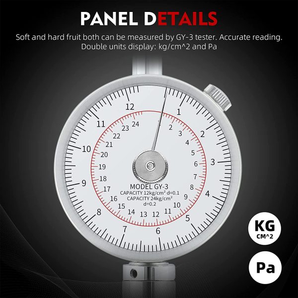 NEWTRY GY-3 Pénétromètre de fermeté des fruits pour déterminer le niveau de maturation des fruits (GY-3) – Image 6